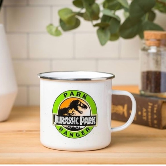 Jurassic Park Ranger Enamel Camper Mug - Picture 3 of 5